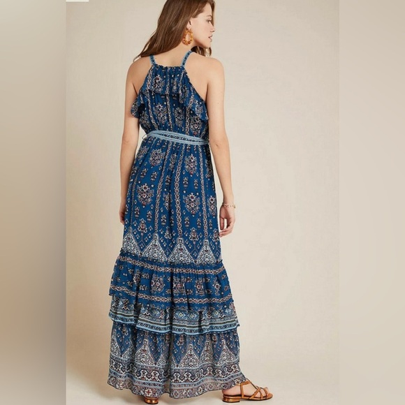 ANTHROPOLOGIE Sasha Ruffled Maxi Dress XS - Picture 12 of 12